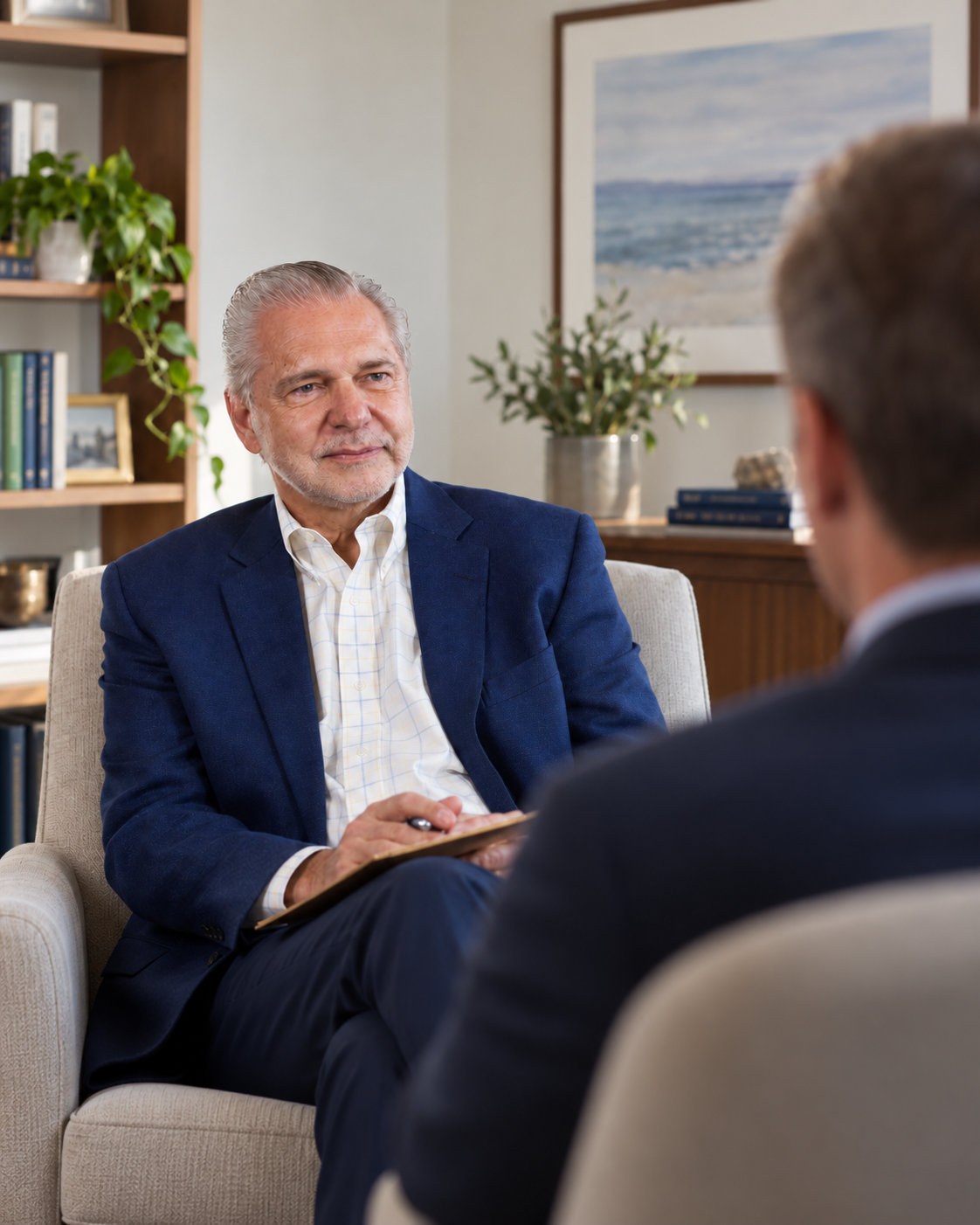 Frank Faeth coaching a senior executive